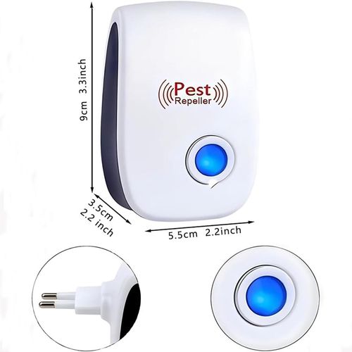 Ultrasonic Pest Repeller & Mosquito Trap - Night Light for Pest-Free Home