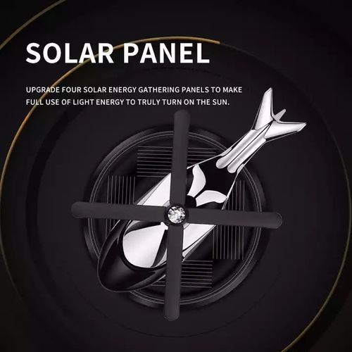 🚁 Solar Rotating Helicopter Car Air Freshener - Decor & Freshness in One! ✨