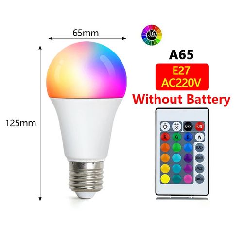 Remote Control RGB LED Bulb - Illuminate Your World with Colors