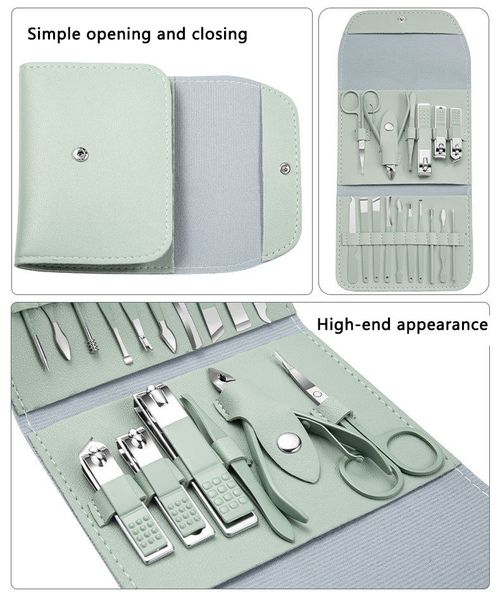 16-Piece Stainless Steel Nail Clipper Set – Your All-in-One Grooming Essential!