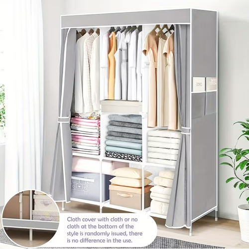 REDCXIAN Heavy-Duty Metal Wardrobe Cabinet