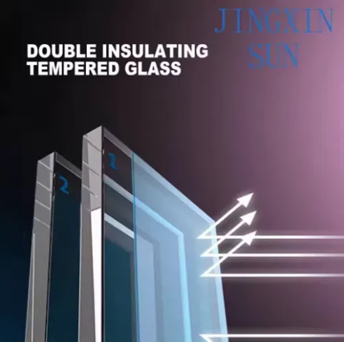 Stylish tempered glass panel refrigerator