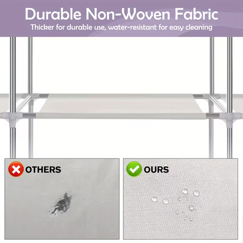 REDCXIAN Heavy-Duty Metal Wardrobe Cabinet