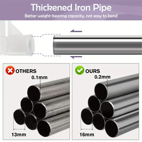 REDCXIAN Heavy-Duty Metal Wardrobe Cabinet