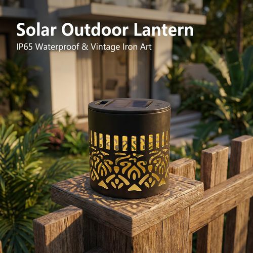 Solar powered colorful ambient light