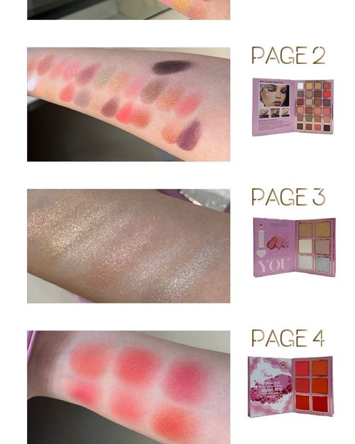 78 color high gloss eye shadow lip gloss integrated makeup plate