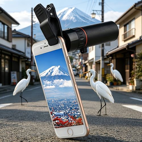 High magnification mini telescope
