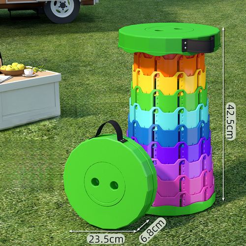 Colorful red folding stool