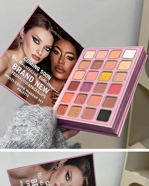 78 color high gloss eye shadow lip gloss integrated makeup plate