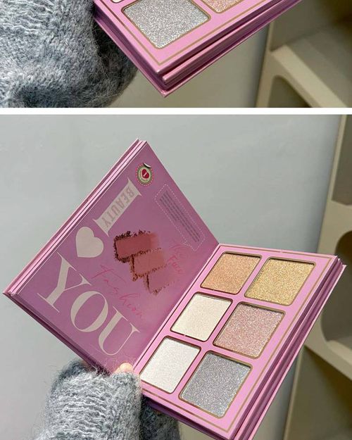 78 color high gloss eye shadow lip gloss integrated makeup plate