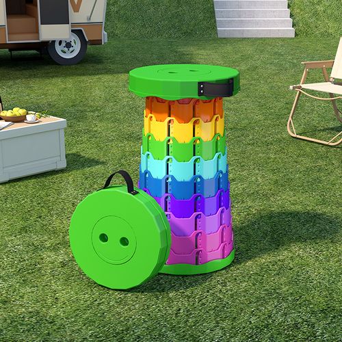 Colorful red folding stool