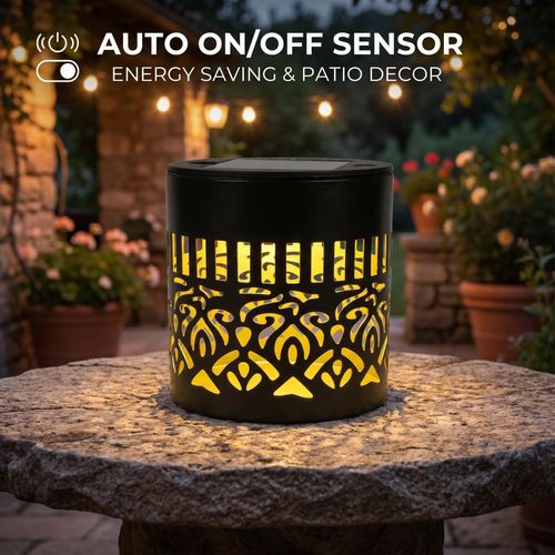 Solar powered colorful ambient light