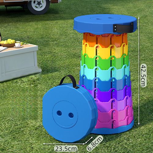 Colorful red folding stool