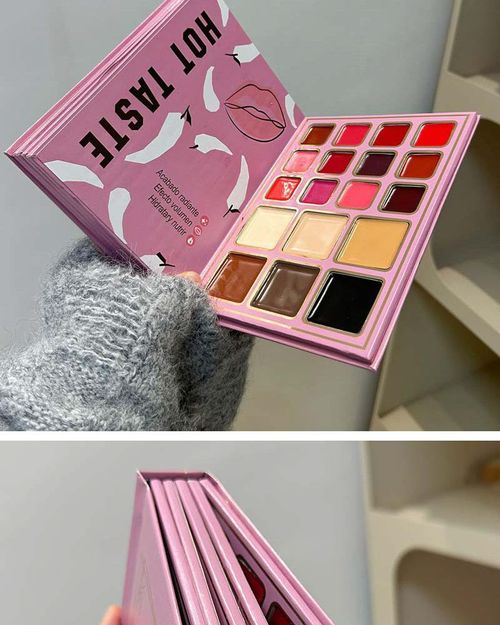 78 color high gloss eye shadow lip gloss integrated makeup plate