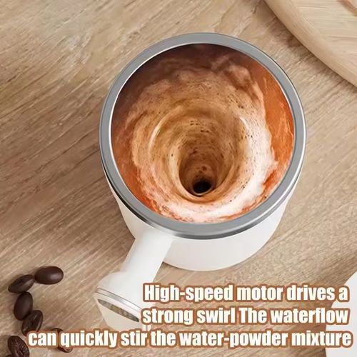 400ml Automatic Magnetic Stirring Cup | Intelligent Temperature Display Insulation Portable Electric Mixer for Coffee Soy Milk | Type-C Charging 7000RPM Mixing Cup