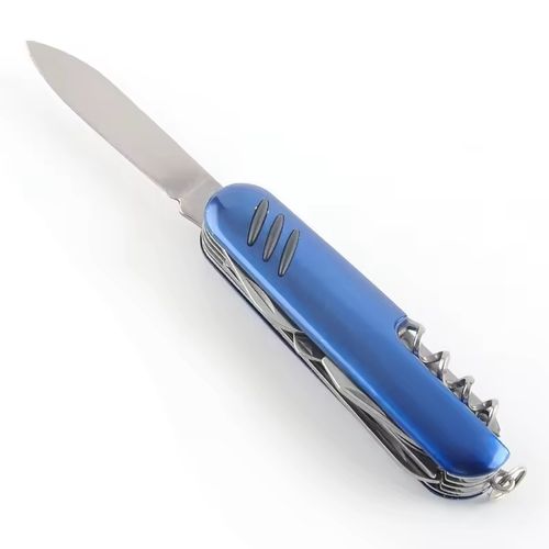 12-in-1 Portable Outdoor Survival Multi-Tool | 440 Stainless Steel Pocket Keychain Tool for Camping Hiking EDC