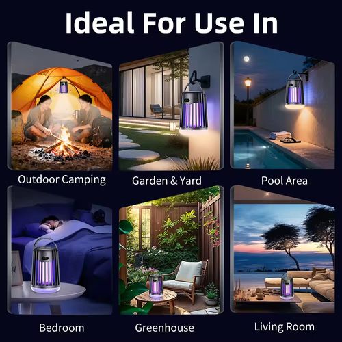 Ghana Solar Mosquito Killer | Anti Aedes Dengue Waterproof Camping Light No Wiring