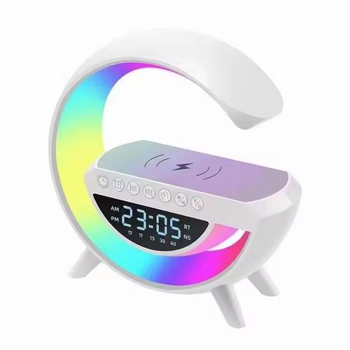 Multi-Function Bluetooth Speaker with Wireless Charging & Alarm