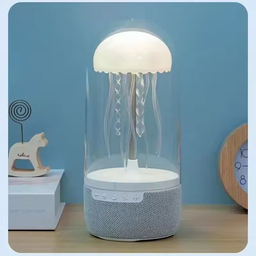 Portable Jellyfish Lamp Bluetooth Speaker | RGB Color Changing Atmosphere Light 360° Surround Sound for Home Party Outdoor