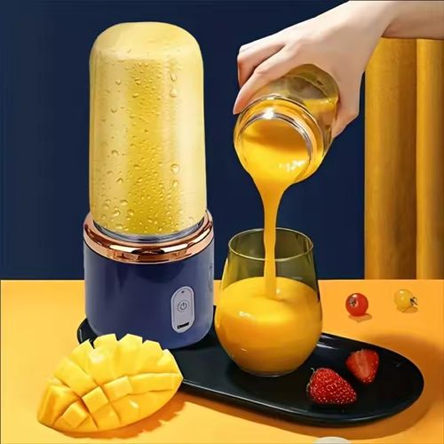 Portable Mini Juicer | 6 Blade USB Rechargeable Fresh Juice Cup