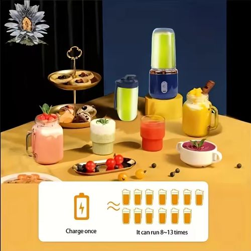 Portable Mini Juicer | 6 Blade USB Rechargeable Fresh Juice Cup