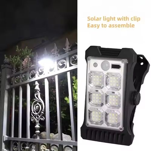 Solar Powered LED Clip-On Lantern | Outdoor Solar Lighting for Camping & Emergency