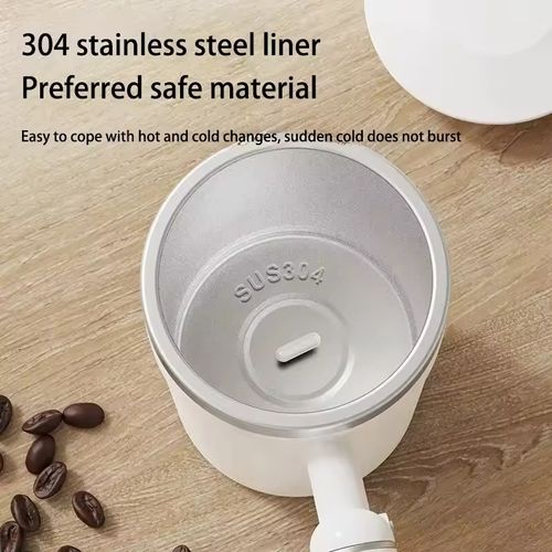 400ml Automatic Magnetic Stirring Cup | Intelligent Temperature Display Insulation Portable Electric Mixer for Coffee Soy Milk | Type-C Charging 7000RPM Mixing Cup