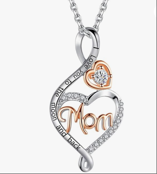 Mothers Day Gifts for Women, Sterling Silver For Mom Grandma Necklace, Birthday Mothers Day Jewelry Gifts for Mom Grandma Wife from Daughter  Son