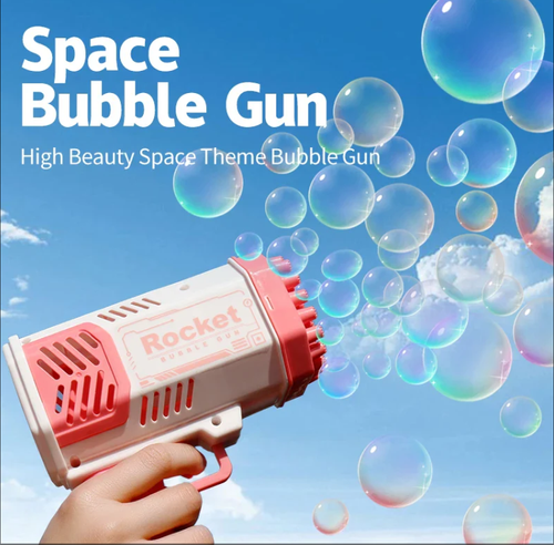 ROCKET LED BUBBLE GUN BLASTER