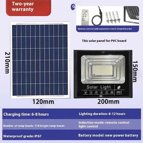 Nova iluminação pública solar à prova de água LED
