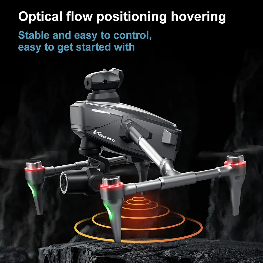 🛒 Drone with 8K camera for adults, v196 rc quadcopter with auto return, follow me, brushless motor, circular flight, waypoint, altitude hold, headless mode, 28 minutes long flight time!!（Free Shipping）