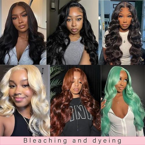13x6 HD Lace Front Body Wave Human Hair Wig - 200 Density Glueless Pre-Plucked with Baby Hair, 30inch Natural Black
