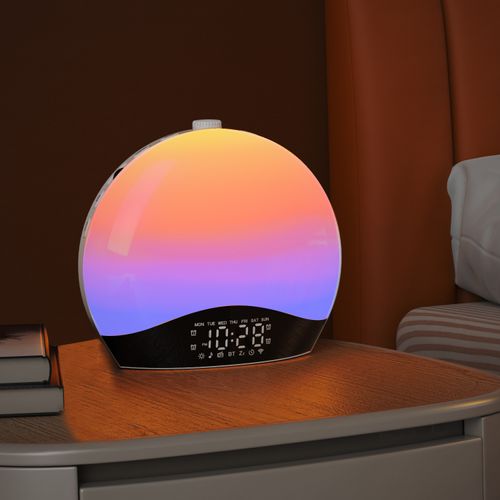 New intelligent wake-up light music alarm clock