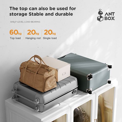 3-Min Assembly  Foldable, Modular Storage