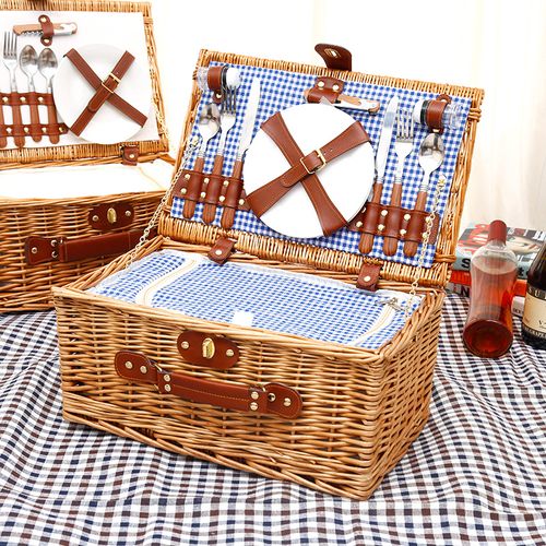 Wicker Picnic Basket Set for Outdoor Fun