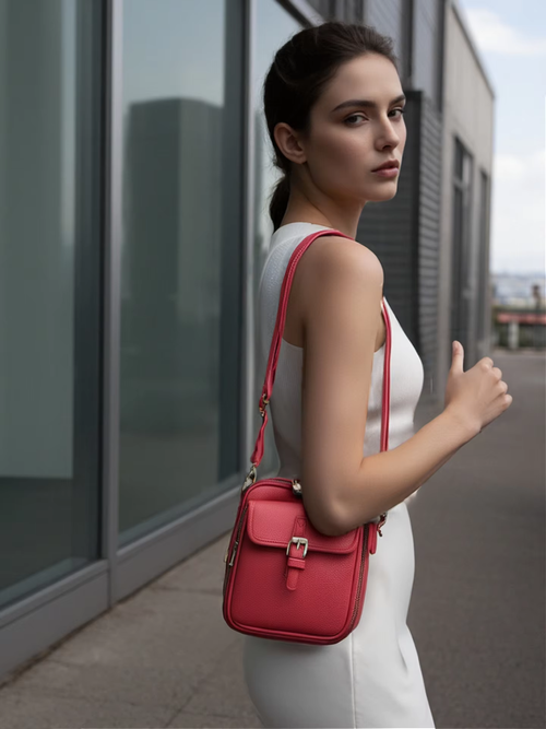 Vintage Design Crossbody PU Leather Shoulder Bag