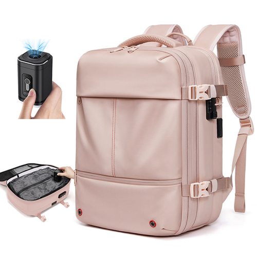 Carry on Anti Theft Vacuum Backpack with TSA Lock Airbag Bag