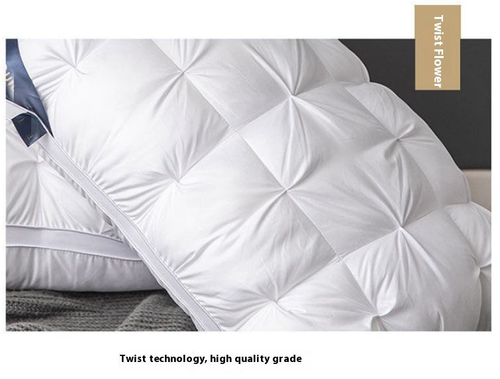 High Quality Luxury Microfiber Therapy Pillow with Twisted Flower Design 48*74cm