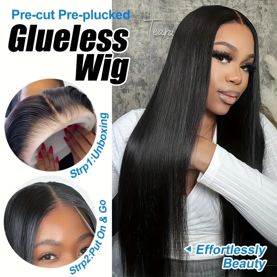 Fashionable mid length straight hair wig for women