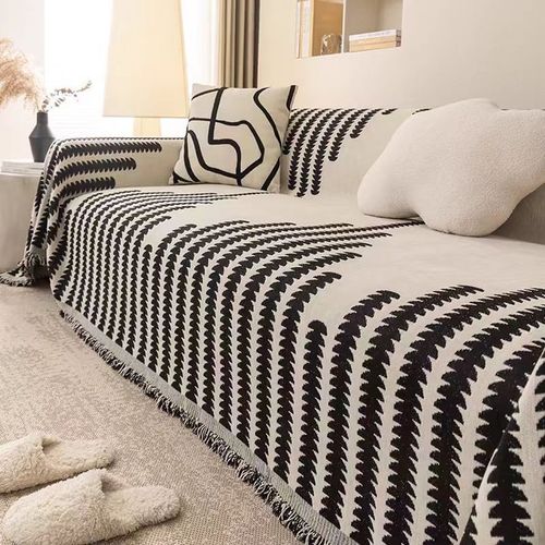 Chenille Line Sandhair Towel Modern Non-slip Simple High-grade Sofa Cover Cloth Full Cover Sofa Cushion Sofa Cover