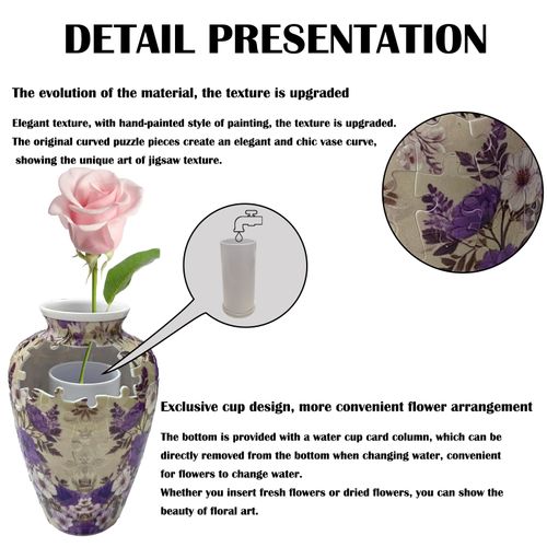 3D Puzzle Vase: Build & Decorate with Ease