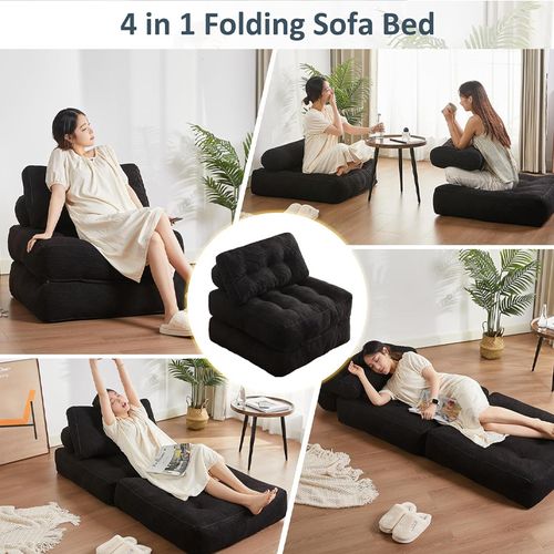 4-in-1 Folding Sofa Bed 🌟