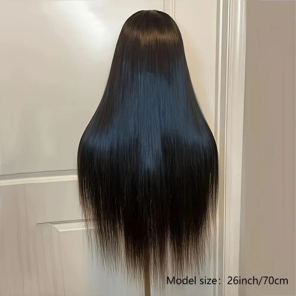 Fashionable mid length straight hair wig for women