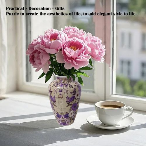 3D Puzzle Vase: Build & Decorate with Ease