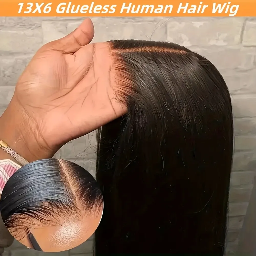 Fashionable mid length straight hair wig for women