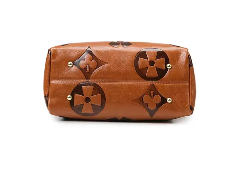 Bucket bag, women's high-end sense, large capacity, fashionable embossed shoulder bag, handbag, on handbags