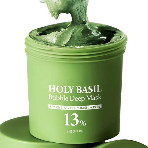 Holy Basil Bubble Deep Mask: Gentle Pore Purge