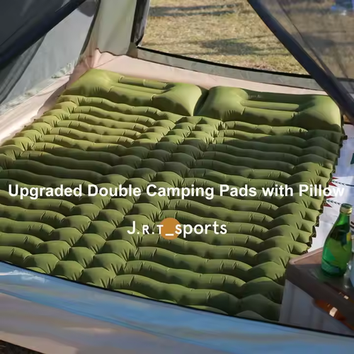 Upgrade Your Camping! Double Air Mattress w Pillow