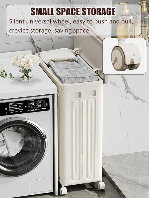 120L Rolling Storage Bin for Home