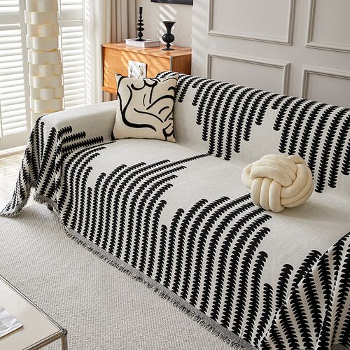 Chenille Line Sandhair Towel Modern Non-slip Simple High-grade Sofa Cover Cloth Full Cover Sofa Cushion Sofa Cover